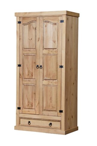 <p>Skriňa 2-dverová CORONA vosk 162820 v prevedení masív borovica