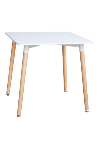 Jedálenský stôl 80 × 80 UNO biely