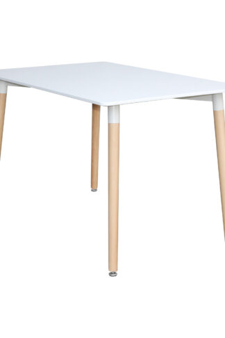 Moderný jedálenský kút začnite zariaďovať jedálenským stolom UNO. Jedálenský stôl 120 × 80 UNO biely má dosku z MDF