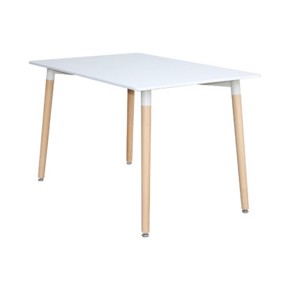 Moderný jedálenský kút začnite zariaďovať jedálenským stolom UNO. Jedálenský stôl 120 × 80 UNO biely má dosku z MDF