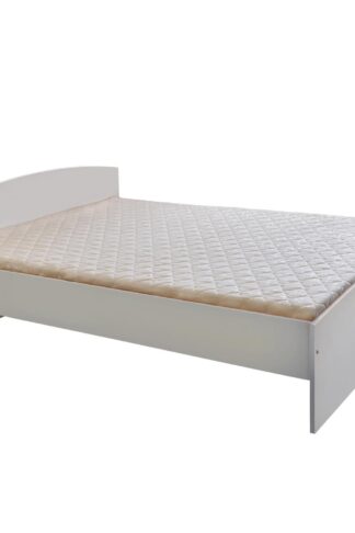 Dvojlôžko 341 biele 160x200 sa bude hodiť do vašej domácnosti aj do ubytovacích zariadení. Jednoduché dvojlôžko vo farebnom prevedení biela má výšku sedu 41 cm. Cena dvojlôžka je bez roštu a matraca. Odporúčaný rozmer matraca a roštu 160 × 200 cm. K bielemu dvojlôžku možno dokúpiť úložný priestor.Klasické dvojlôžko vás nikdy neomrzí. Dvojlôžko 341 biele 160 × 200 sa bude hodiť ako do vašej domácnosti