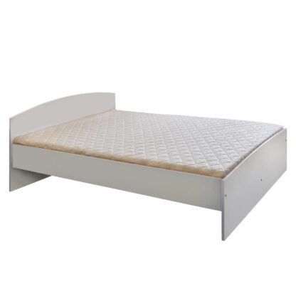 Dvojlôžko 341 biele 160x200 sa bude hodiť do vašej domácnosti aj do ubytovacích zariadení. Jednoduché dvojlôžko vo farebnom prevedení biela má výšku sedu 41 cm. Cena dvojlôžka je bez roštu a matraca. Odporúčaný rozmer matraca a roštu 160 × 200 cm. K bielemu dvojlôžku možno dokúpiť úložný priestor.Klasické dvojlôžko vás nikdy neomrzí. Dvojlôžko 341 biele 160 × 200 sa bude hodiť ako do vašej domácnosti