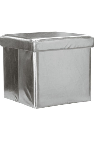 Sedací úložný box strieborný