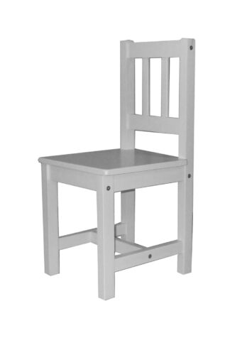 Nábytok je vyrobený z masívneho borovicového dreva a má biely povrch. Túto stoličku možno kombinovať s detským stolíkom 8857. Má výšku sedadla 30 cm a je vhodná pre deti od 3 rokov.