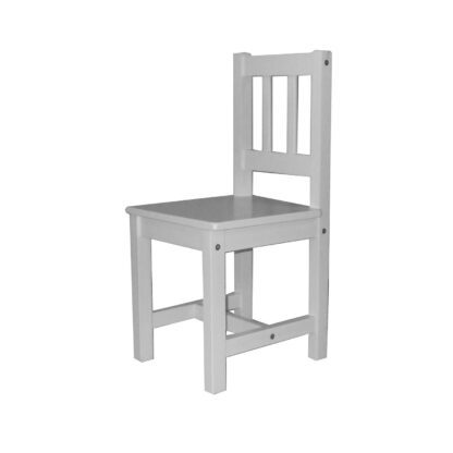 Nábytok je vyrobený z masívneho borovicového dreva a má biely povrch. Túto stoličku možno kombinovať s detským stolíkom 8857. Má výšku sedadla 30 cm a je vhodná pre deti od 3 rokov.