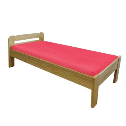 Jednolôžko MAX 2 - 90x200 lak v prevedení masív je vhodné do každej izby a spálne s masívnym nábytkom. Výška sedu lôžka je 45 cm. Cena lôžka je bez vrátaného dreveného latkového roštu a matraca. Odporúčaný rozmer matraca a roštu je 90 x 200 cm. Masívne jednolôžko je kvalitné a pohodlné.Jednolôžko MAX 2 vo vyhotovení masív borovica a výškou sedu 45 cm bude skvelou voľbou do detskej izby