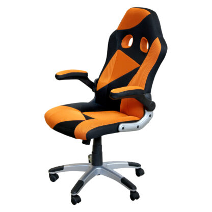 Kancelárske kreslo RACER ORANGE vo farebnom vyhotovení čierna/oranžová