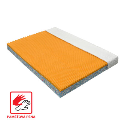 Matrac s poťahom IDEA VISCO 140 × 200 × 15 obsahuje pamäťovú penu strednej tuhosti s vrstvou 4 cm