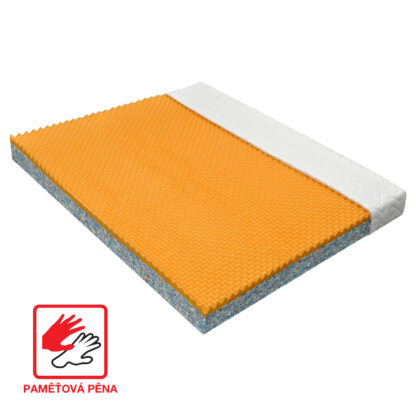 Matrac s poťahom IDEA VISCO 160 × 200 × 15 obsahuje pamäťovú penu strednej tuhosti s vrstvou 4 cm
