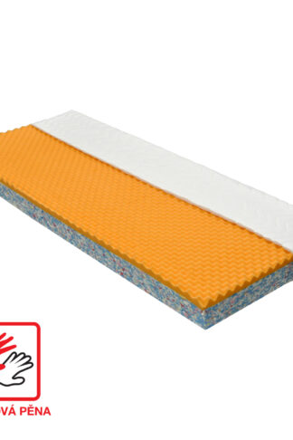 Matrac s poťahom IDEA VISCO 80x200x15 cm M31 s pamäťovou penou strednej tuhosti (vrstva 4 cm) a jadrom z odolnej RE peny má dobré ortopedické vlastnosti a dlhú životnosť. Je vhodný pre všetky typy matracov