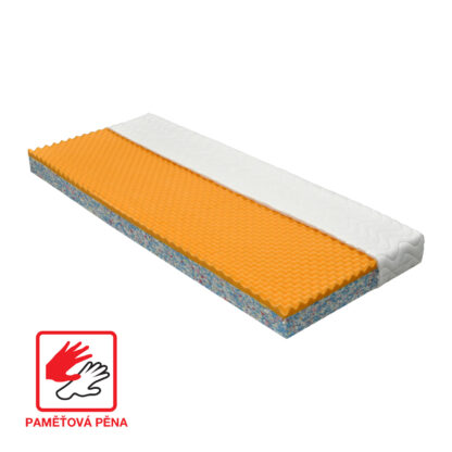 Matrac s poťahom IDEA VISCO 80x200x15 cm M31 s pamäťovou penou strednej tuhosti (vrstva 4 cm) a jadrom z odolnej RE peny má dobré ortopedické vlastnosti a dlhú životnosť. Je vhodný pre všetky typy matracov