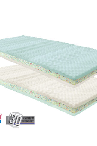 Matrac s poťahom IDEA GRAND 90 × 200 1 + 1 zadarmo. Matrace s 3D Rainbow technológiou majú profiláciu z Flexifoam pien