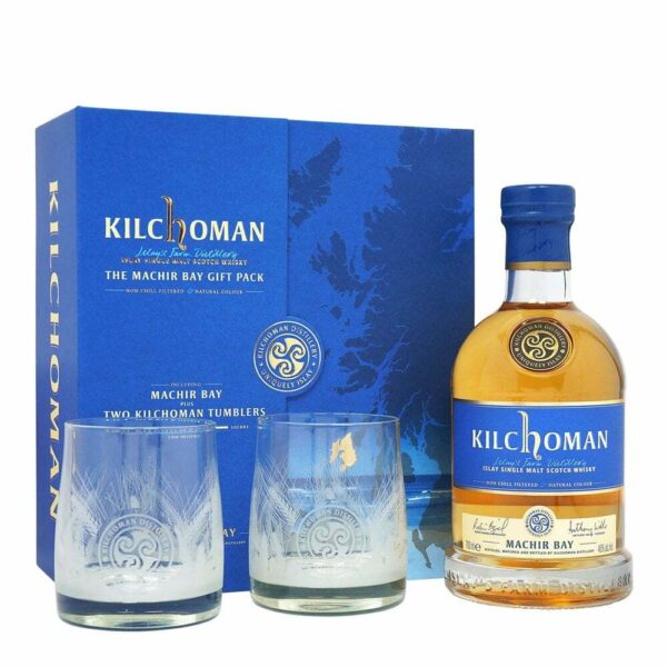 Kilchoman Machir Bay + 2 poháre