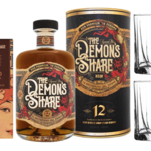 The Demon's Share Rum 12 Y.O. + Chocolate Amatller 32% Ghana a 2 x pohár zadarmo