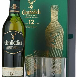 Glenfiddich 12 Y.O. + 2 poháre