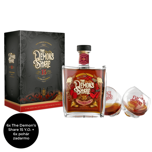 6 x The Demon´s Share Rum 15 Y.O.
