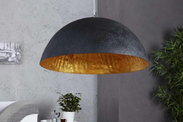 LuxD 16710 Lampa Glimer 50cm čierno-zlatá závesné svietidlo