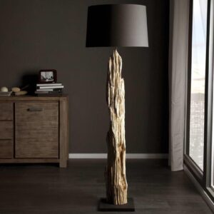 LuxD 16758 Luxusná stojanová lampa Stump čierna Stojanové svietidlo