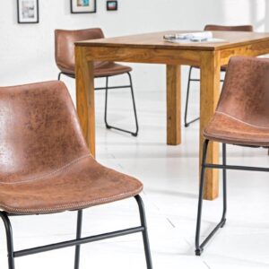 LuxD 18464 Dizajnová stolička Alba hnedá