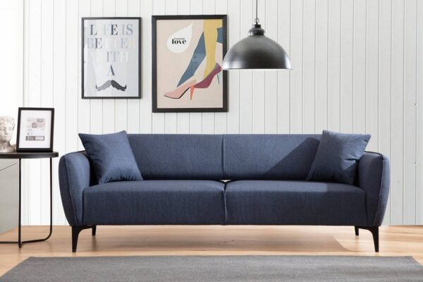 Sofahouse Dizajnová 3-miestna sedačka Beasley 220 cm modrá