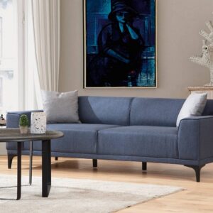 Sofahouse Dizajnová 3-miestna sedačka Dellyn 212 cm modrá