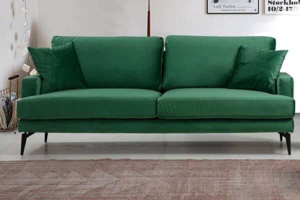 Sofahouse Dizajnová 3-miestna sedačka Fenicia 205 cm zelená