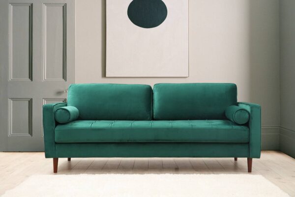 Sofahouse Dizajnová 3-miestna sedačka Jarmaine 215 cm zelená