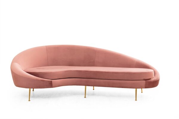 Sofahouse Dizajnová 3-miestna sedačka Zeena 255 cm ružová - ľavá