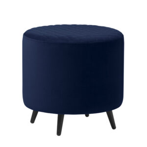 Furniria Dizajnová taburetka Hallie 45 cm modrý zamat