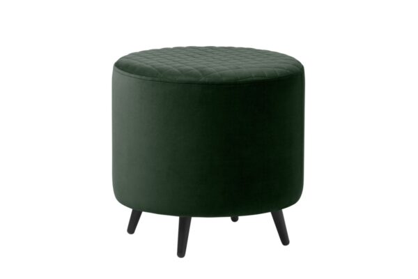 Furniria Dizajnová taburetka Hallie 45 cm zelený zamat