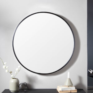 LuxD Dizajnové nástenné zrkadlo Daiwa  čierne  x  25153