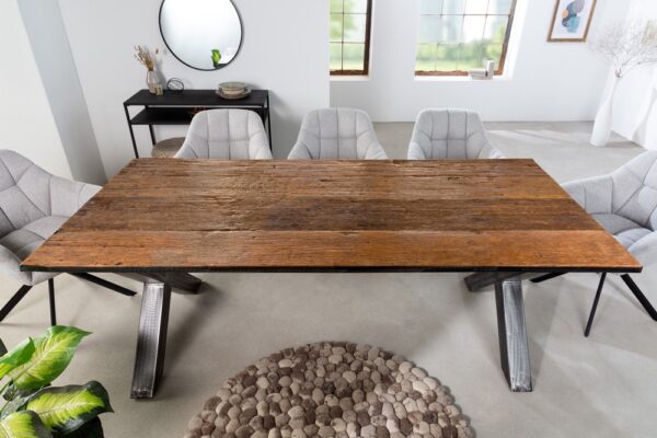 LuxD Dizajnový jedálenský stôl Shark X 220 cm recyklované drevo
