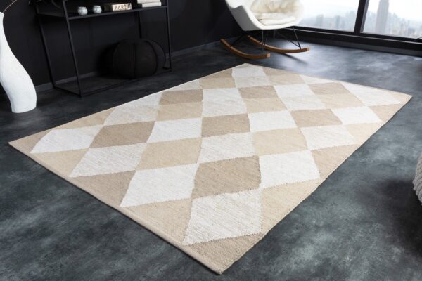 LuxD Dizajnový koberec Sadiya 230 x 160 cm béžovo-hnedý - bavlna