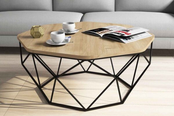 Sofahouse Dizajnový konferenčný stolík Gagenia 90 cm vzor dub