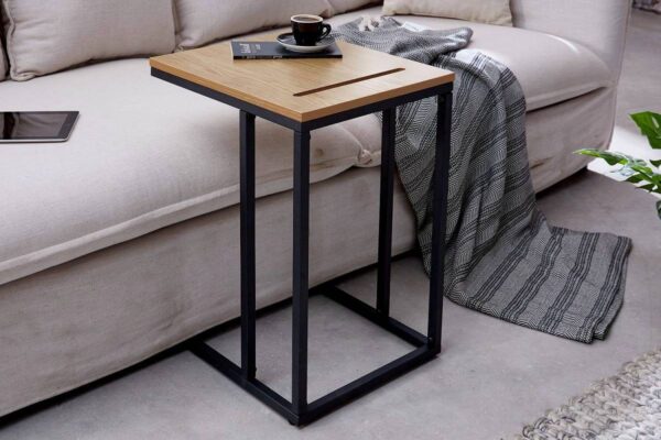 LuxD Dizajnový odkladací stolík Sweden 43 cm dub