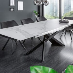LuxD Rozťahovací keramický stôl Natasha 180-220-260 cm sivý