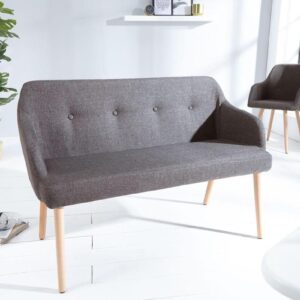 LuxD Dizajnová lavica Sweden tmavo sivá