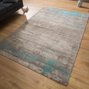 LuxD Dizajnový koberec Rowan 240x160 sivobéžový modrý