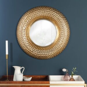 LuxD Nástenné zrkadlo Alijah  zlaté  x  24993