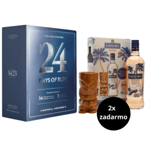 24 Days of Rum (2023) + 2 x Mahiki Coconut Tiki Mug Set zadarmo