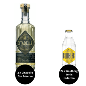 2 x Citadelle Gin Réserve + 24 x Goldberg Tonic zadarmo