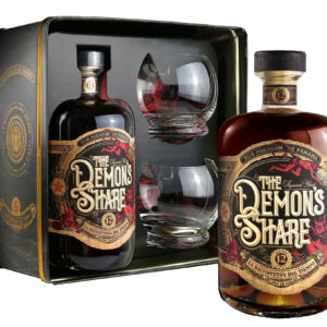 The Demon's Share Rum 12 Y.O. Glass Set