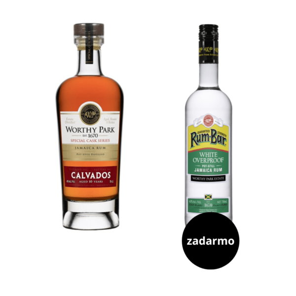 Worthy Park Special Cask Calvados 10 Y.O. + Rum-Bar Rum White Overproof zadarmo