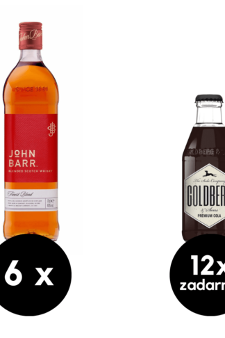 6 x John Barr Finest + 12 x  Goldberg Cola zadarmo