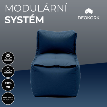 Deokork Záhradný textilný stredový diel MODULTEX (tmavo modrá)