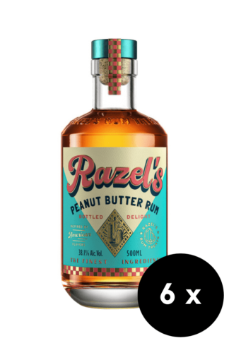 6 x  Razel’s Peanut Butter Rum