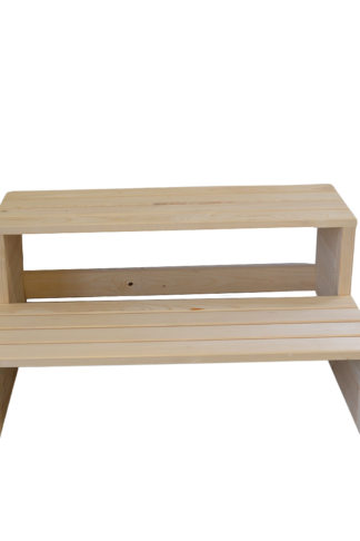 Hanscraft Schodíky k vírivke NATURAL - 2 nášľapy