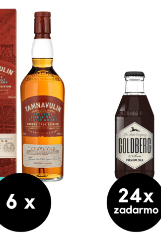 6 x Tamnavulin Sherry Cask + 24 x Goldberg Premium Cola zadarmo