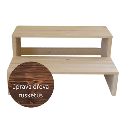 Hanscraft Schodíky k vírivke RUSKETUS - 2 nášľapy