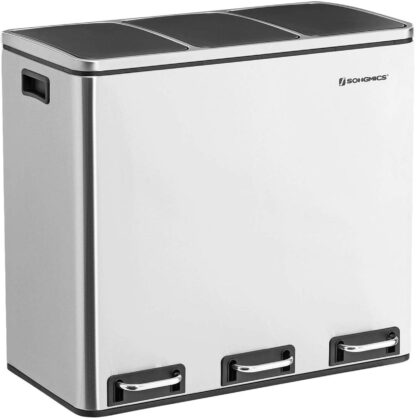 SONGMICS Odpadkový kôš LTB54NL na triedený odpad